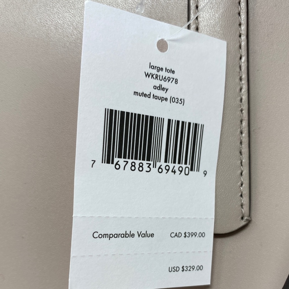 🌸 Spring Sale 🌸 Kate Spade ♠️ Large Tote Adley Muted Taupe Women’s WKRU6978 - Picture 5 of 9